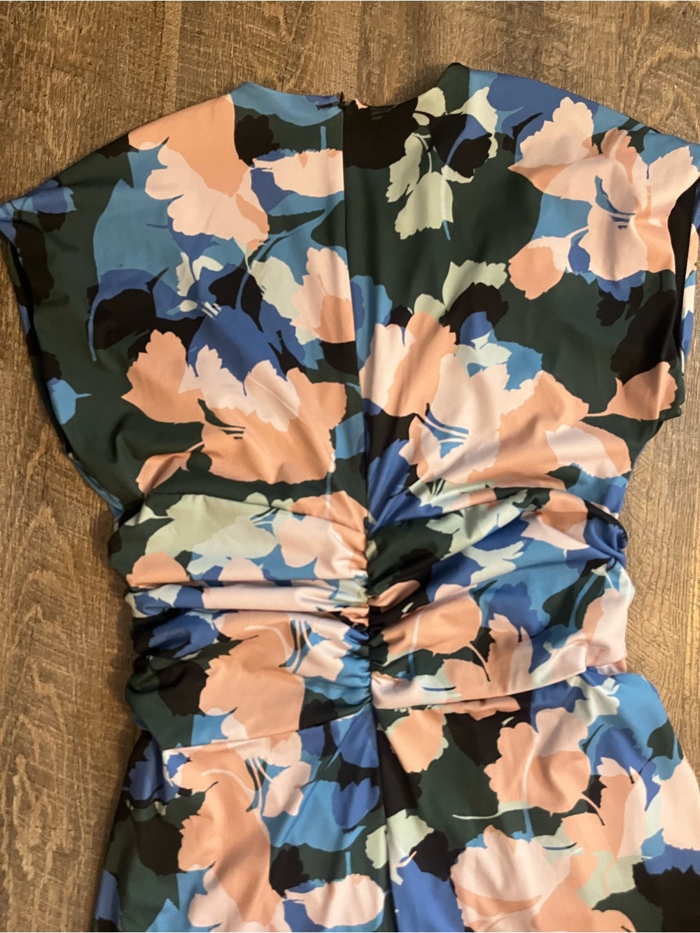 Alexia Admor Women’s XLarge One-Shoulder Dress in Blue and Peach Floral - Picture 7 of 9